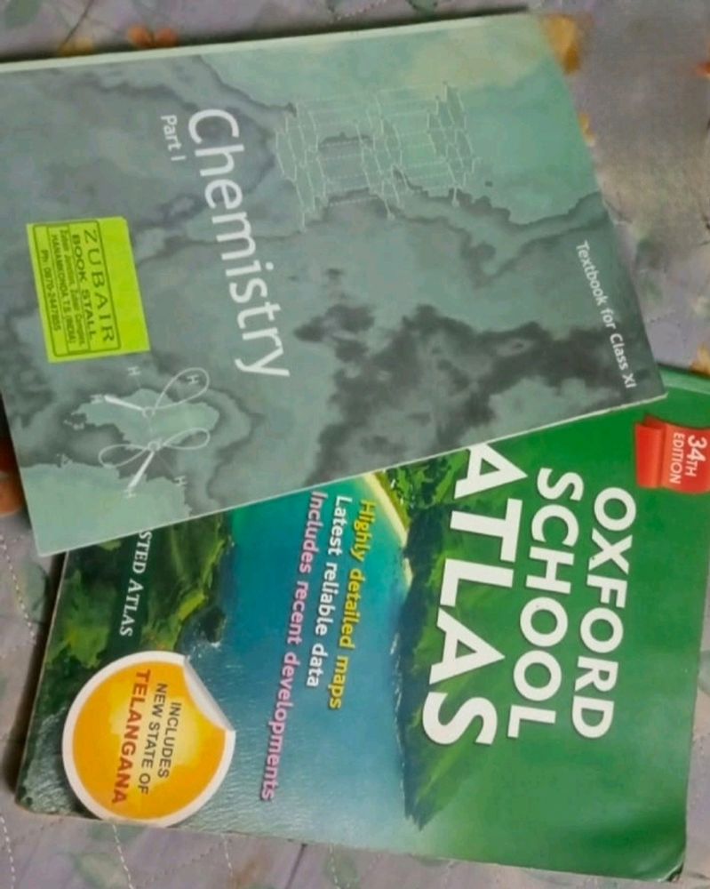 12 Class Ncert Chemistry And Oxford School Atlas