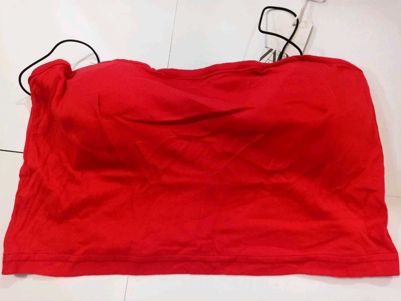 Red Zara Tube Top