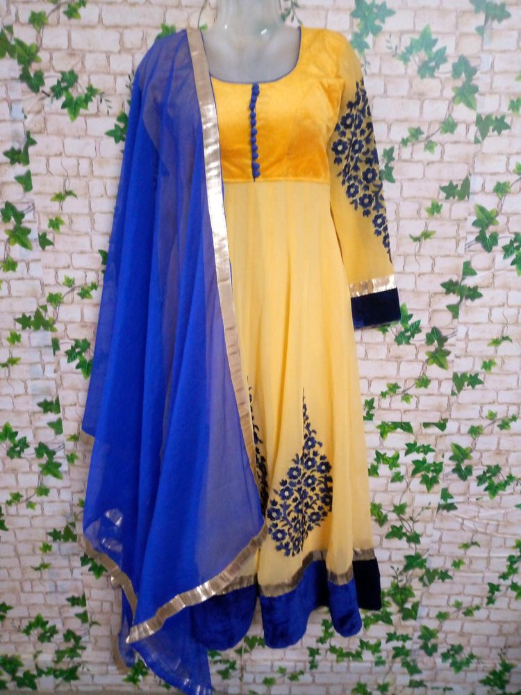 Haldi Party Amazing Dress With Dupatta