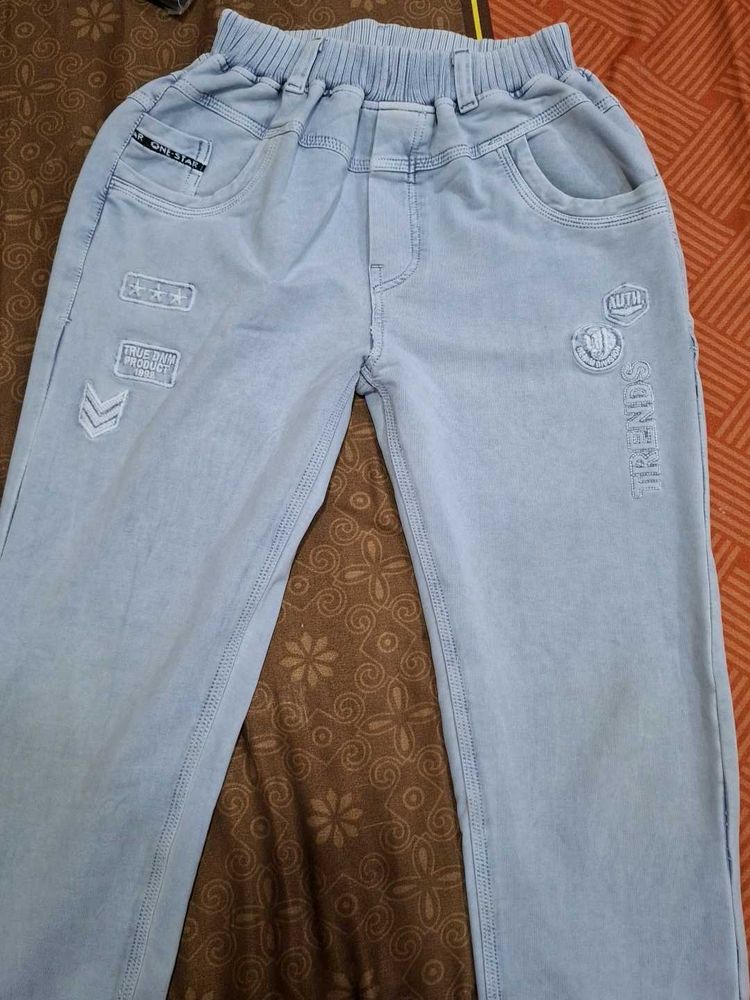 Cute Light Blue Kids Jeans