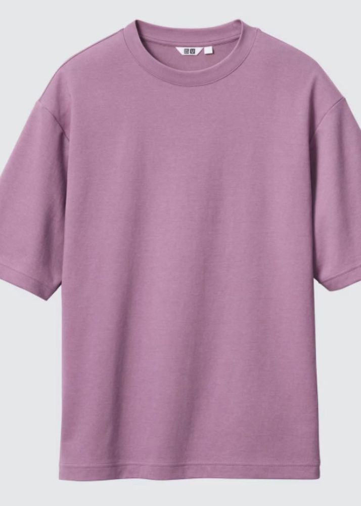 Uniqlo AIRism Cotton Oversized Crew Neck T-Shirt