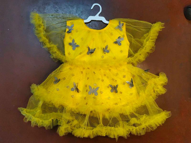 Butterfly Design Frock For Kids