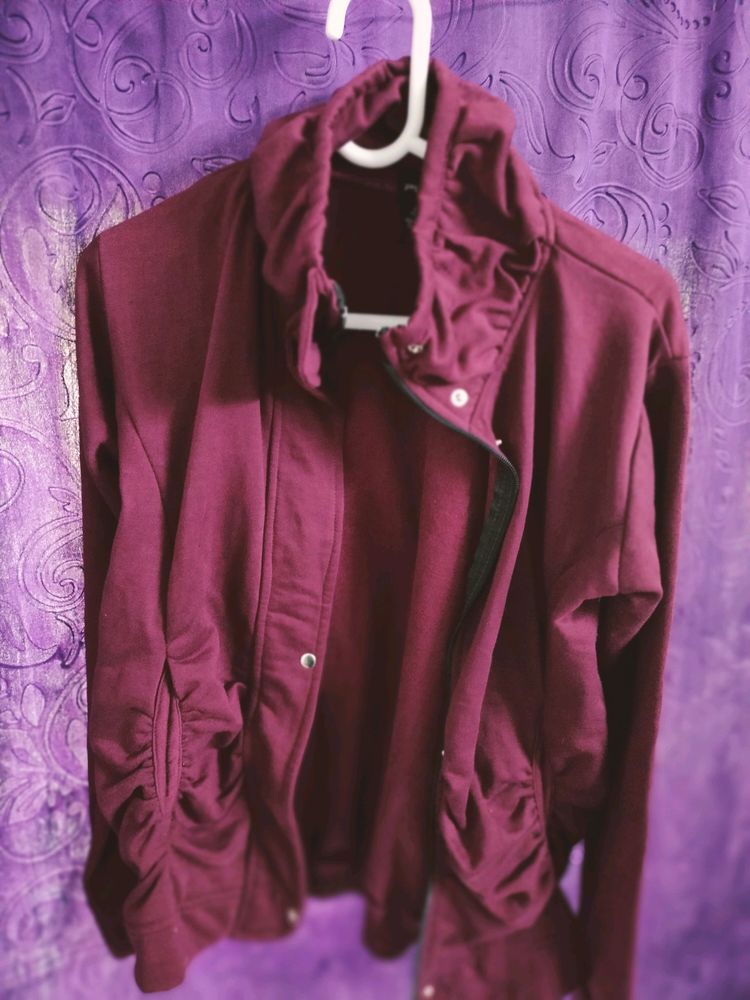 Maroon Winter Wear Jacket
