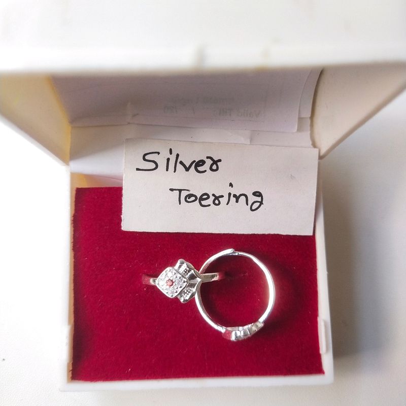 Pure Silver Toe Ring For Women Chandi Ki बिछीया
