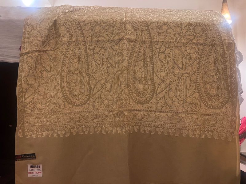 Elegant Paisley Embroidered Shawl