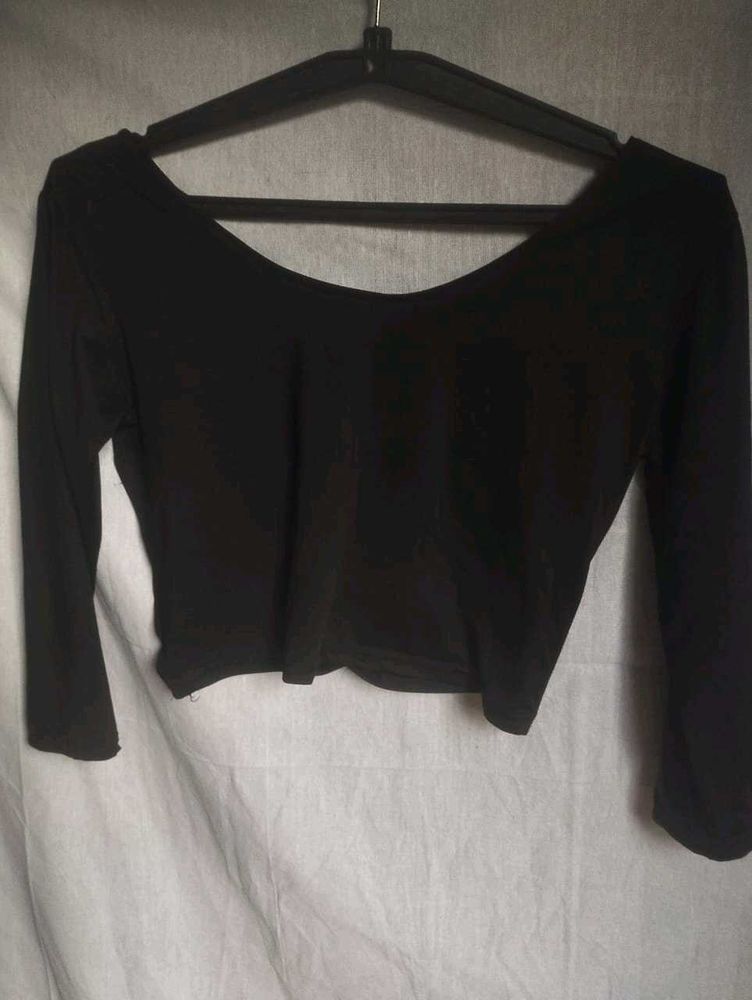 Black Crop Top
