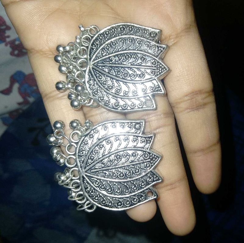 Lotus Silver Earrings