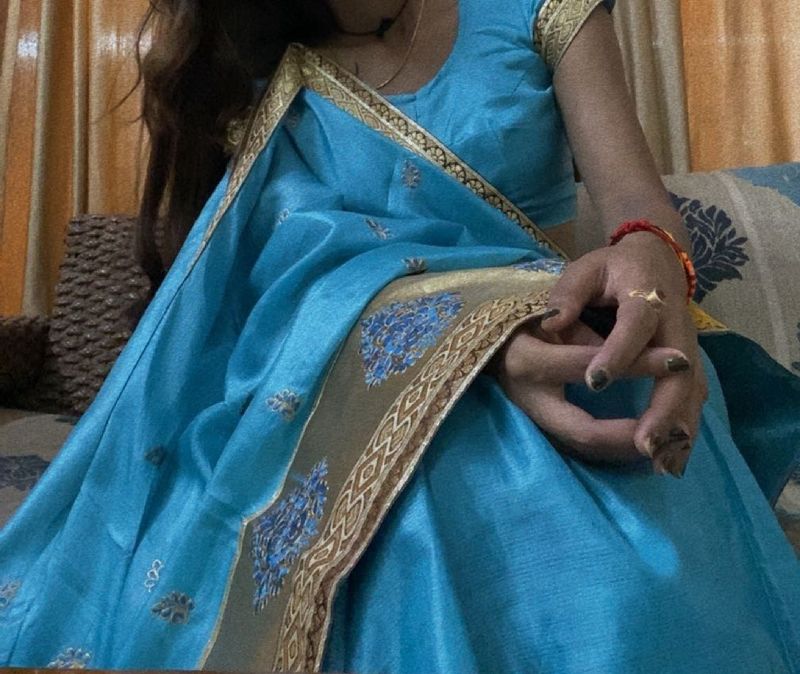 Blue Silk Saree