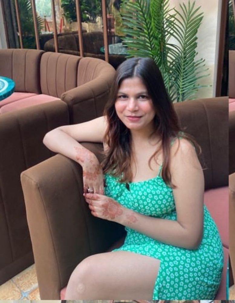 Green Floral Print Mini Dress