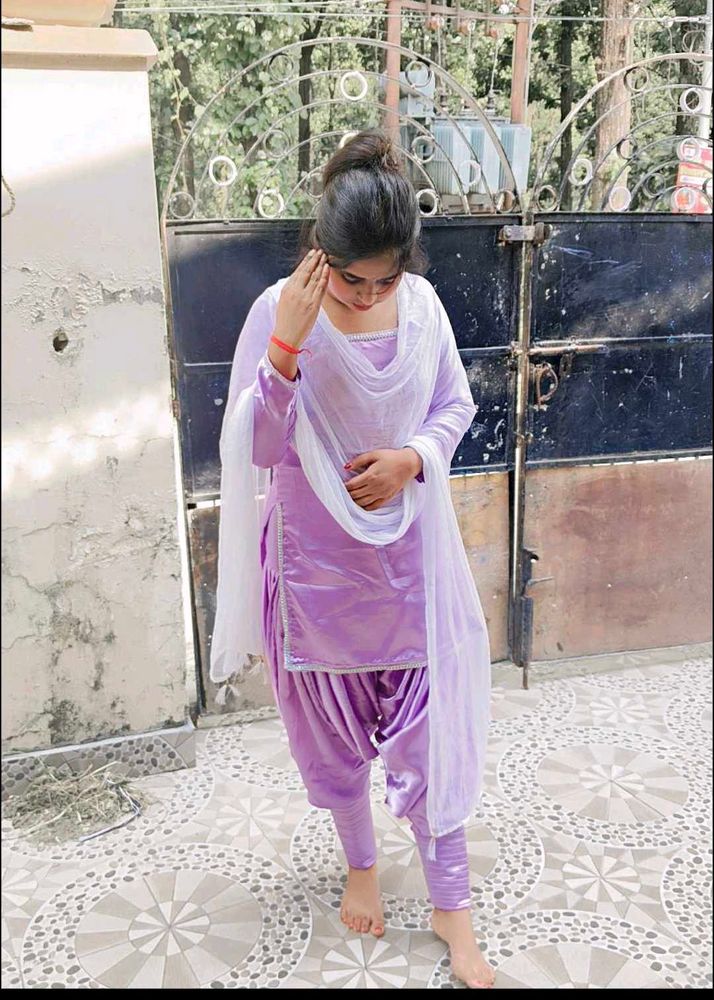 Lavender Salwar Suit