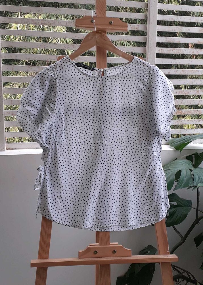 ZARA star print top