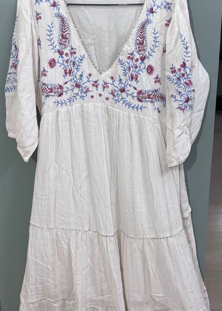Boho Embroidered Dress
