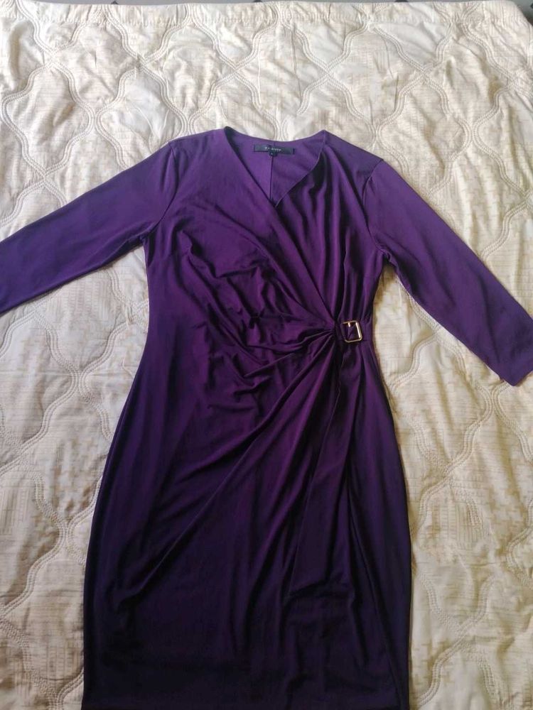 Purple Wrap Dress
