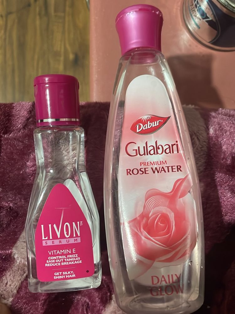 Unused But Expired Livon And Used Gulab Jal