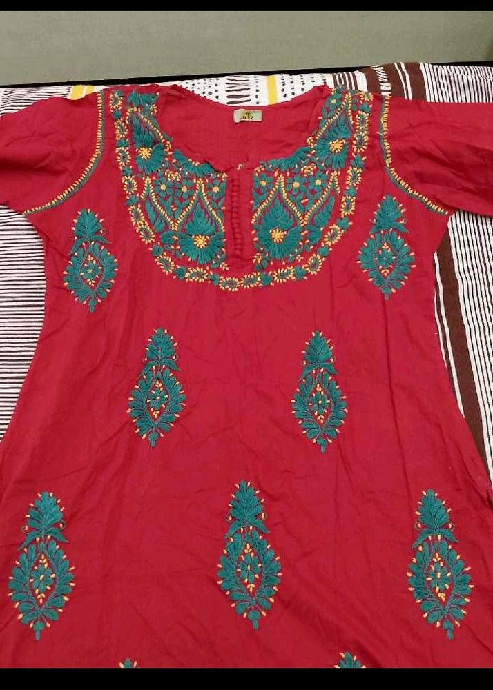 COMBO OF 2 KURTIS AND 1 DARK PINK KURTA SET