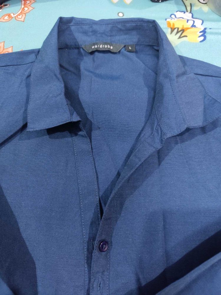 Discount On Westside Wardrobe Stylish Blue Shirt