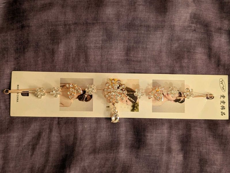 Rose Gold Floral Hair Accessory