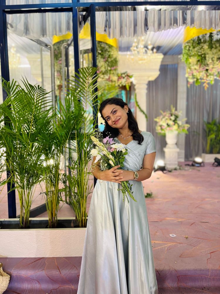 Satin Long bridesmaid Dress