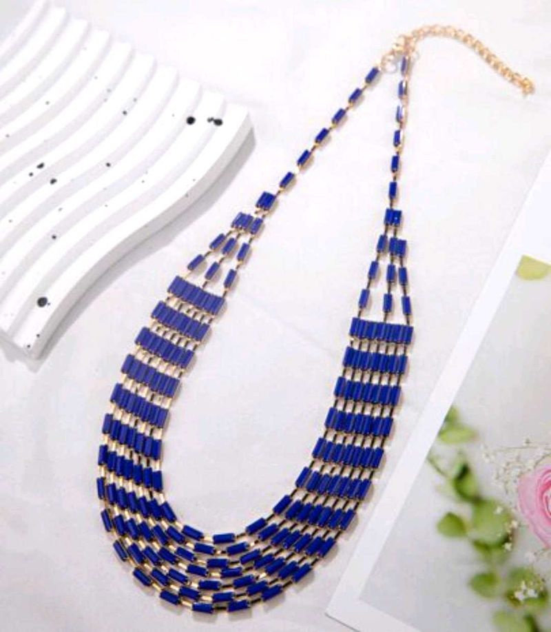 Seven  Layered Beaded Necklace