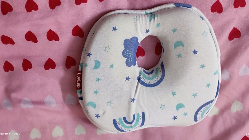 LuvLap Memory Foam Baby Head Shaping Pillow