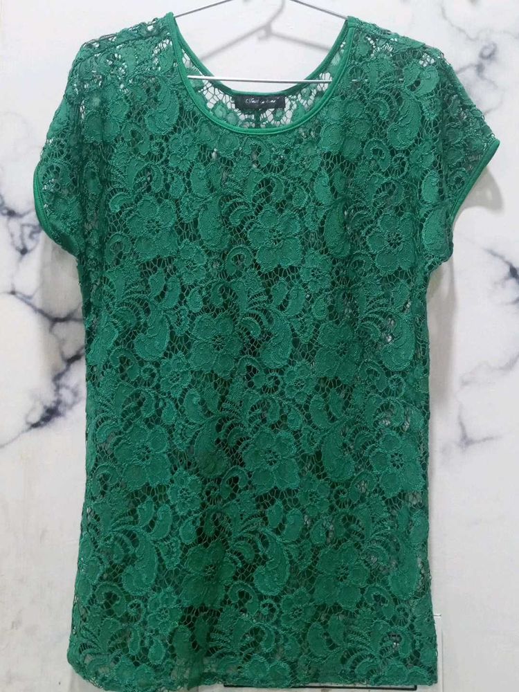 Green Floral Lace Top💚💚