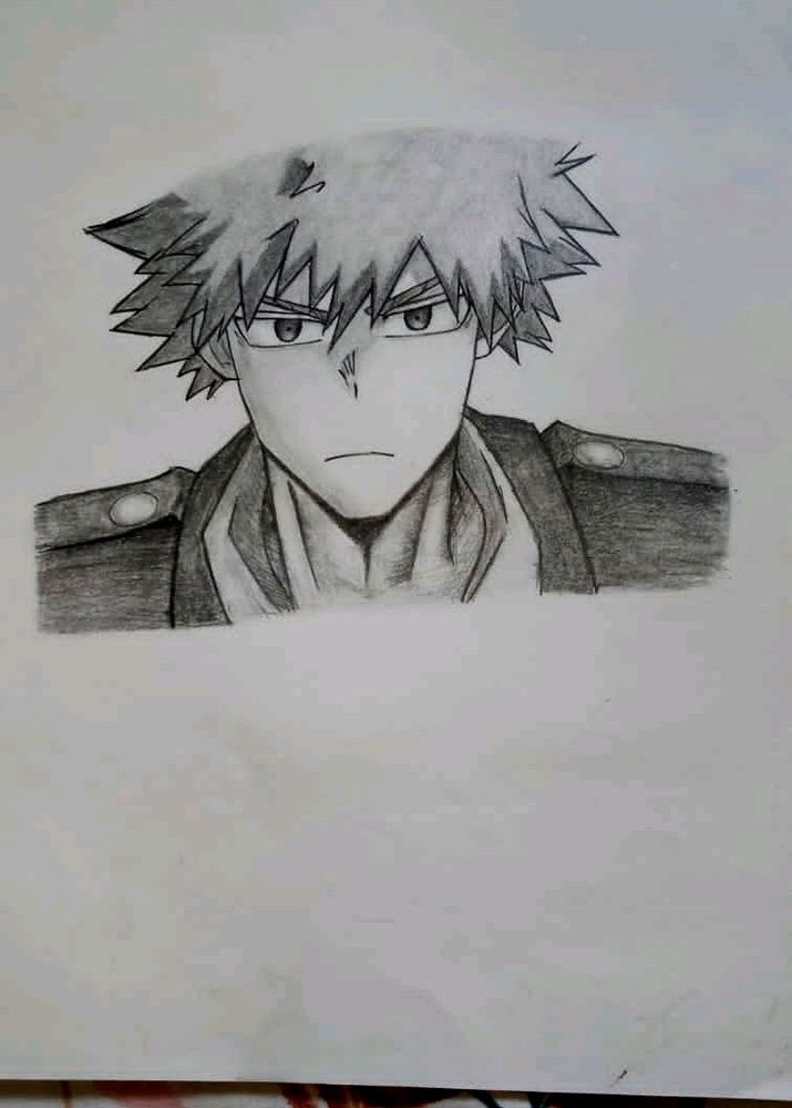Anime Art - Bakugo drawing