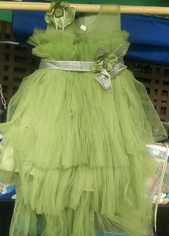 Green Party Dress