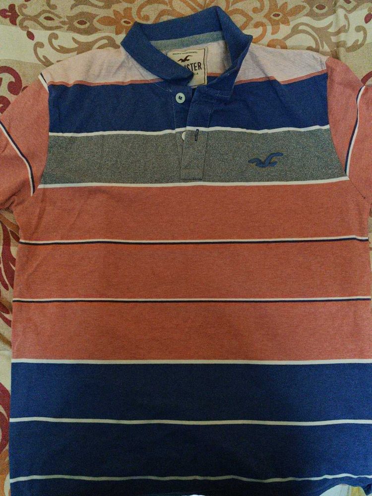 Striped Hollister Polo Shirt
