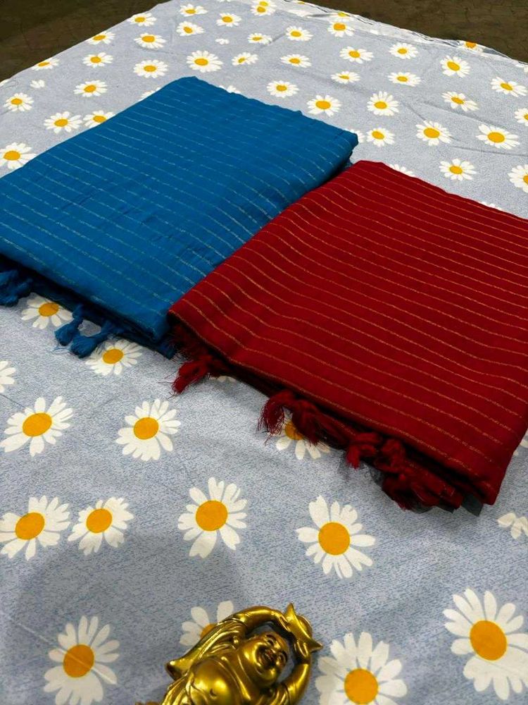 Striped Sarees Set