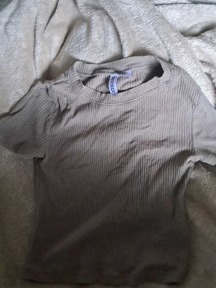 Ribbed Crop Top Olive