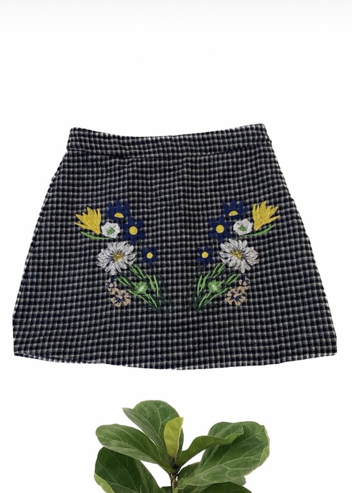 Floral Printed Mini Skirt