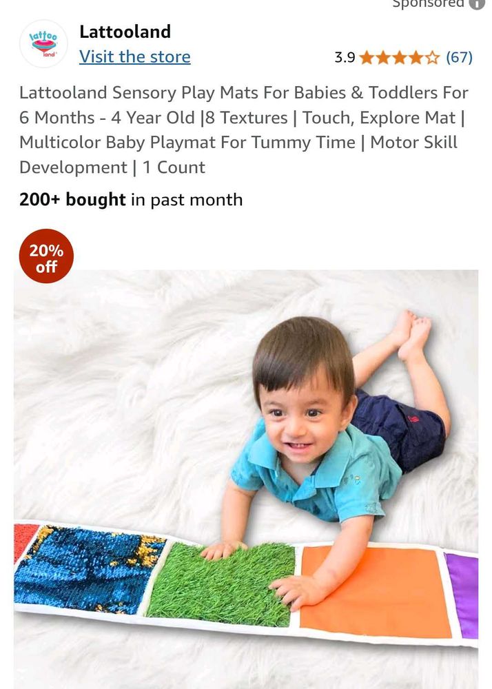 Lattooland Sensory Play Mat