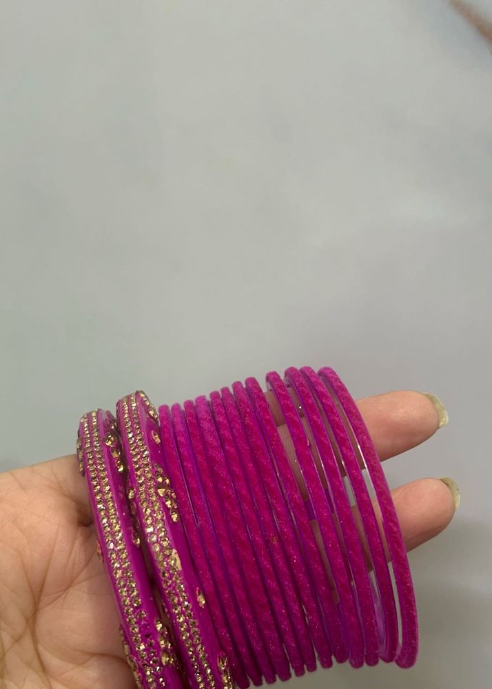 Pink Bangle Set