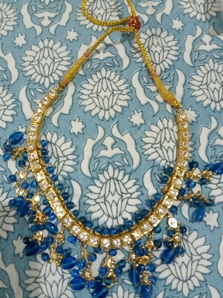 Blue Colour Necklace It&#39;s New Pis