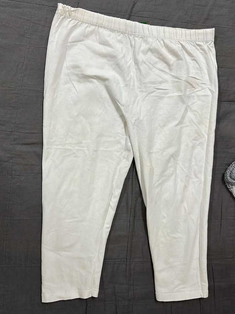 White Capri Leggings