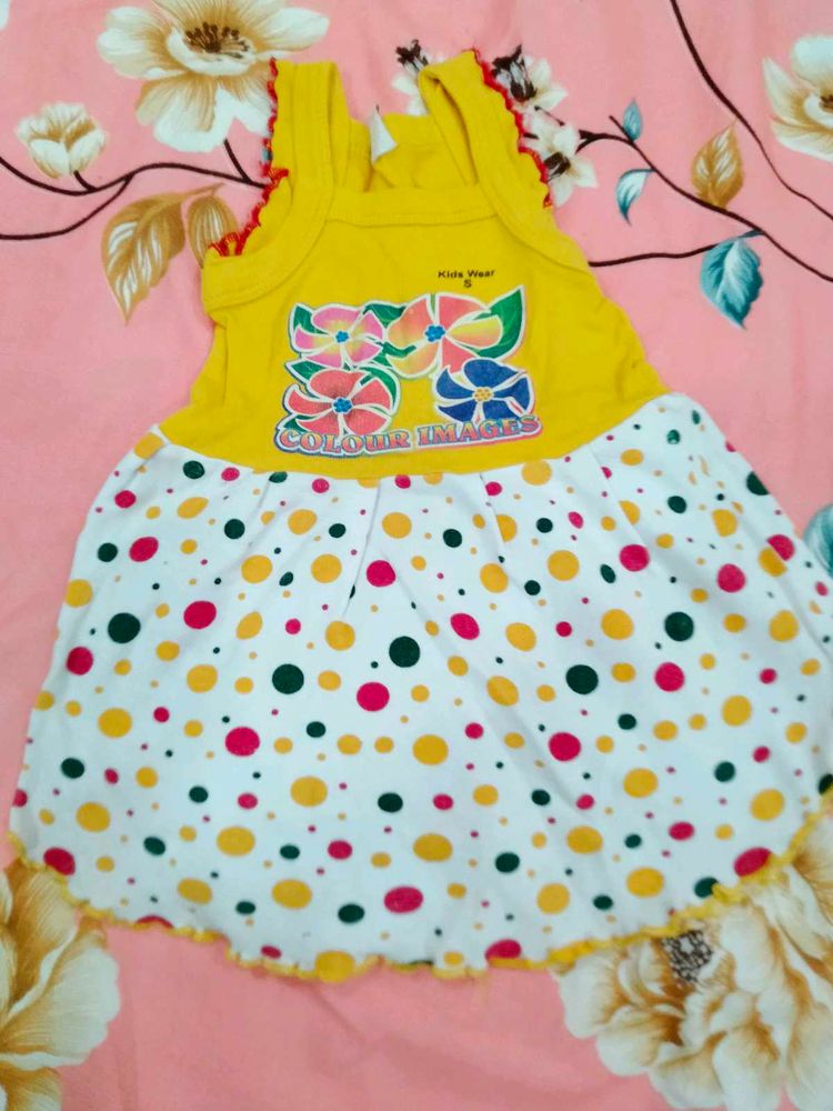 Cotton Colourful Trendy Frock 👗