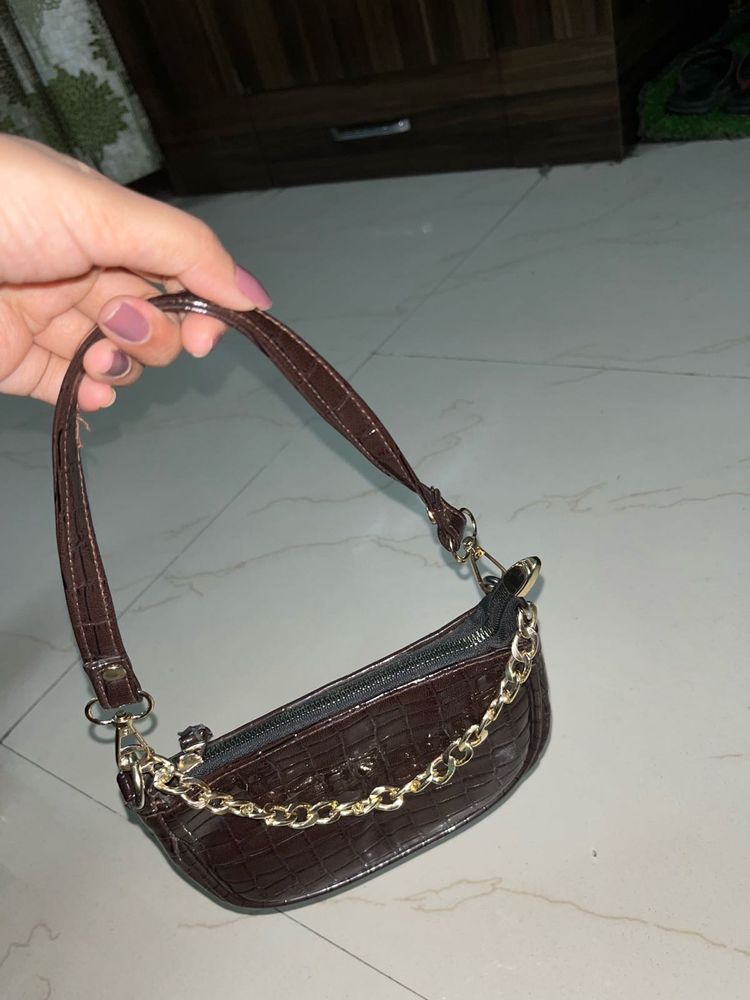 New Jiha Brown Skin Bag Not Used