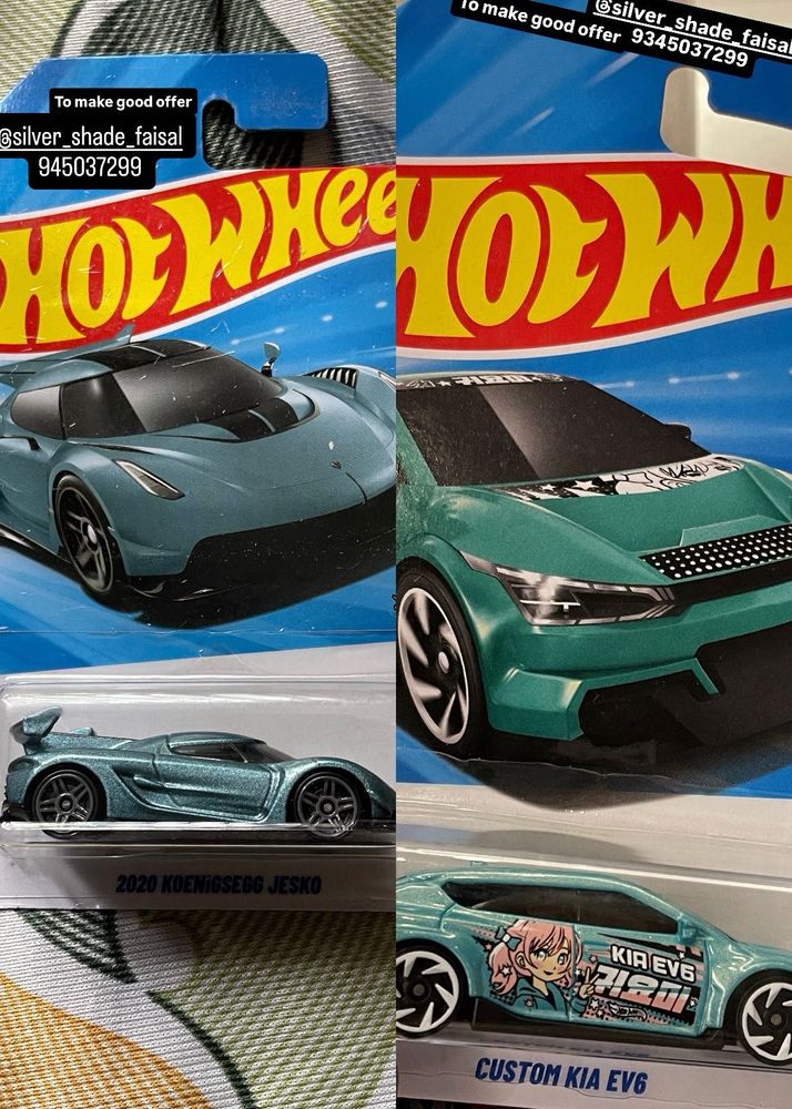 Hot Wheels 2 Cars Combo Koenigsegg Jesko, custom K