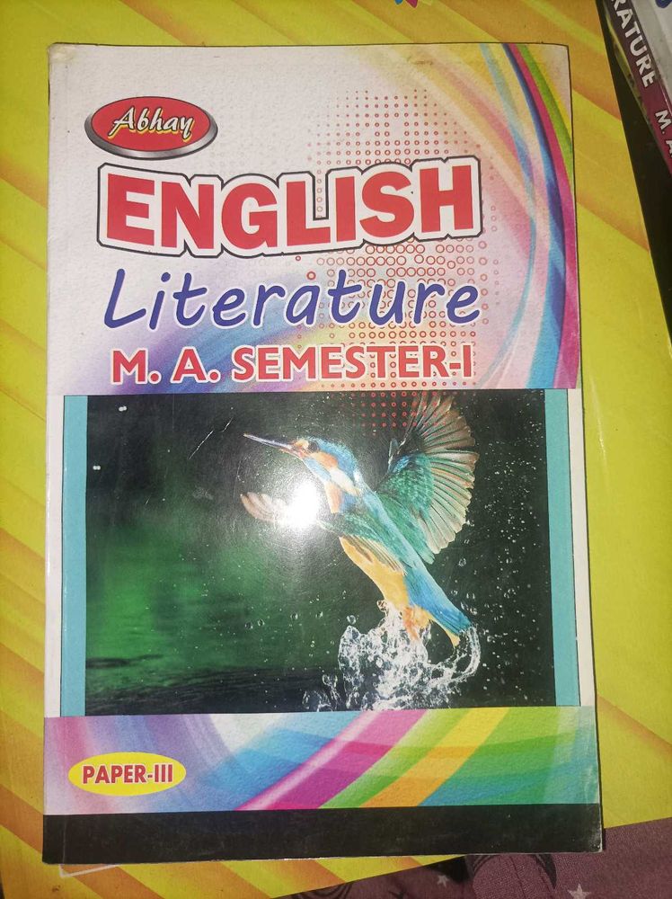 English Literature - M.A. Semester-I
