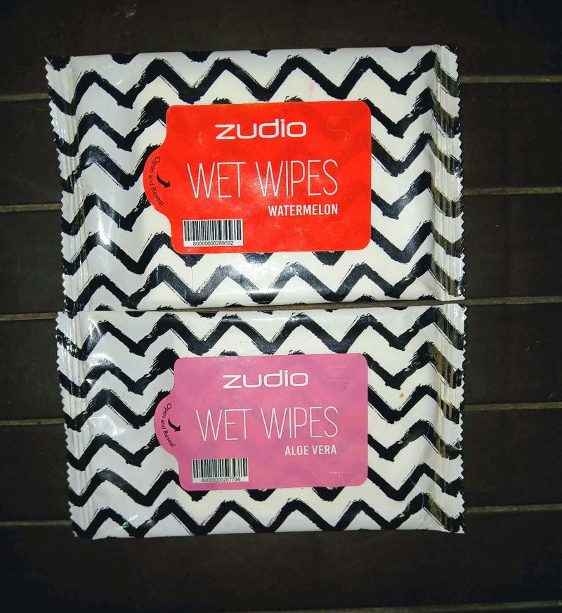Zudio Wet Wipes Combo (Aloevera And Watermelon)