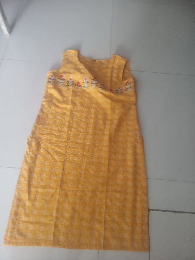 Yellow Embroidered Dress