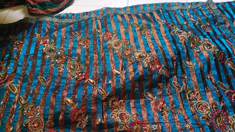 Beautiful Blue Colour Saree