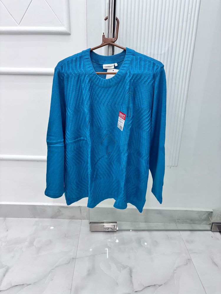 Canda Blue Knit Sweater