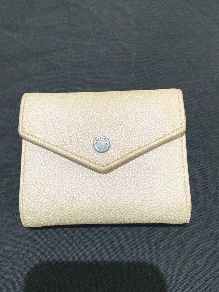 Charles &amp; Keith Wallet in Pearl Colour