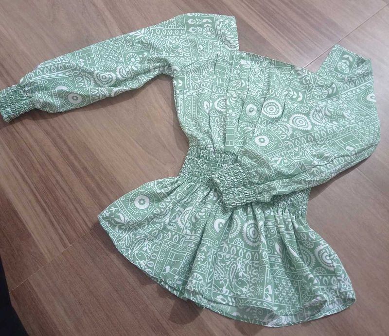 Cinched Waste Off Shoulder Summer Top