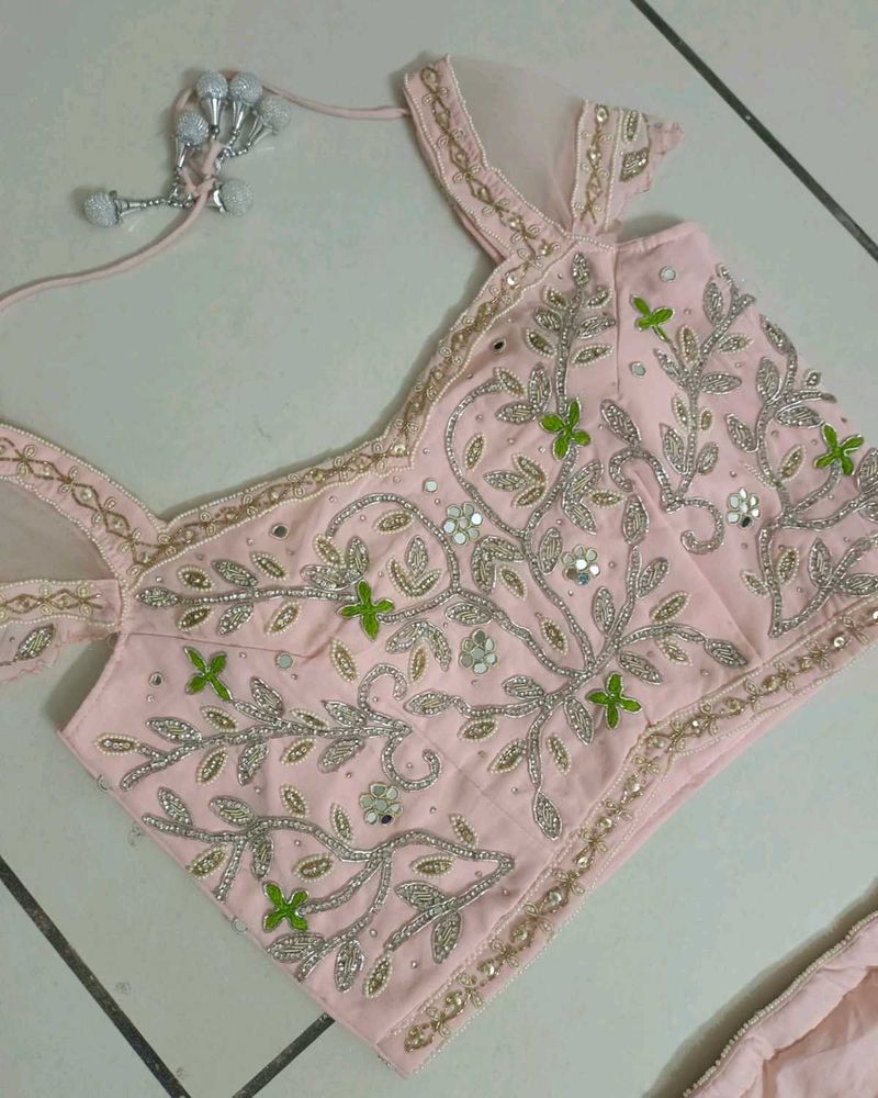 Crop Top And Dupatta Only