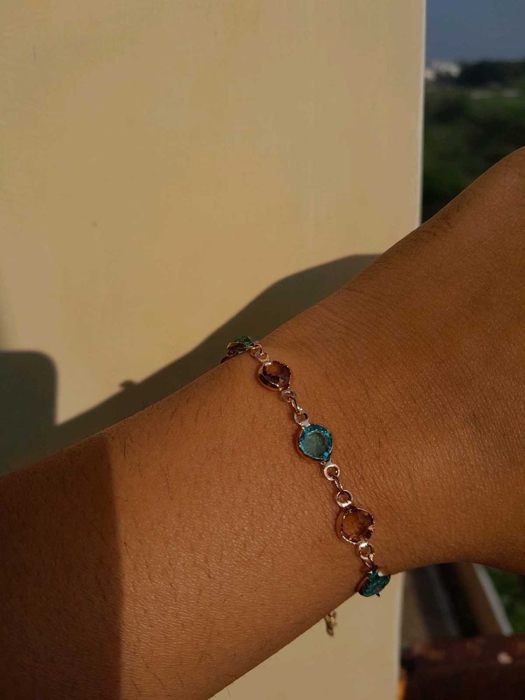Gemstone Heart Bracelet