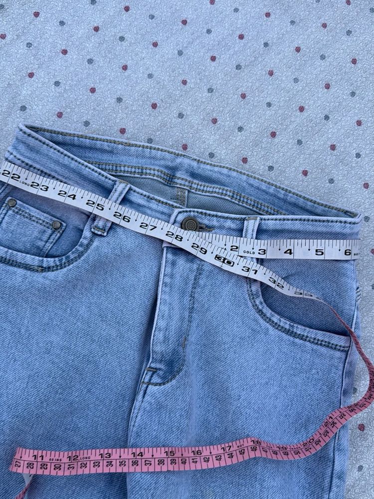 Light Wash Denim Jeans - Size 28