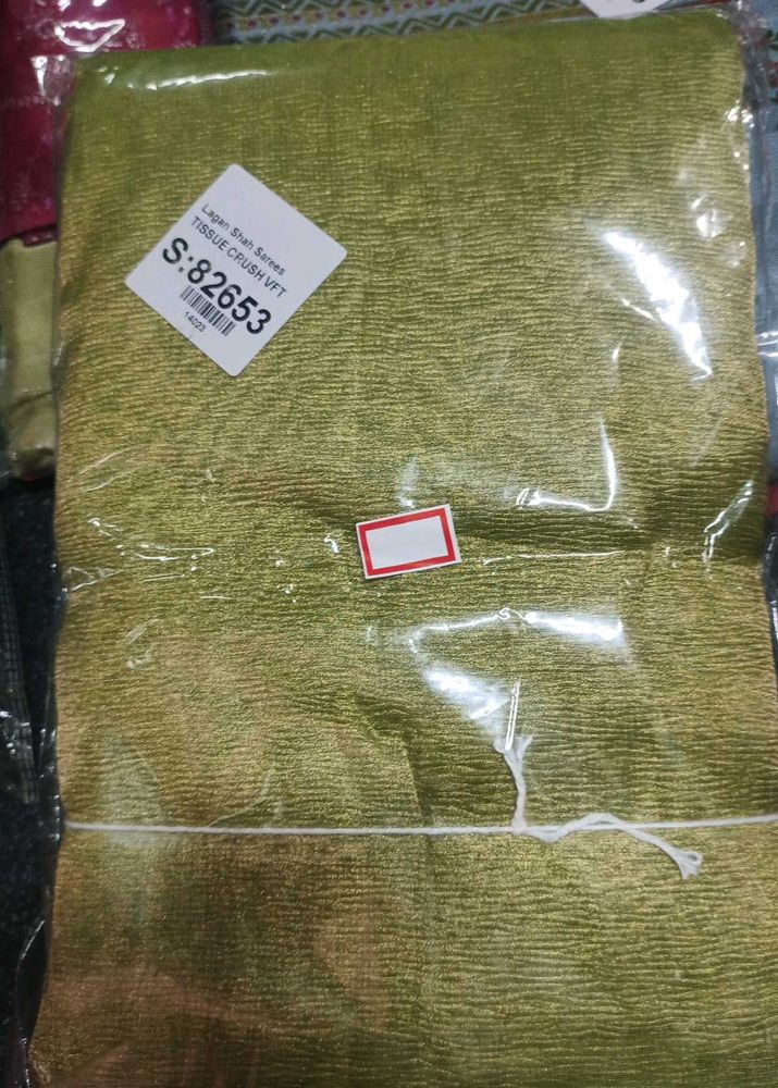 Tissue Crush Sarees New