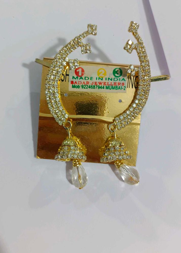 Sparkling Jhumka Ear Cuff Earrings